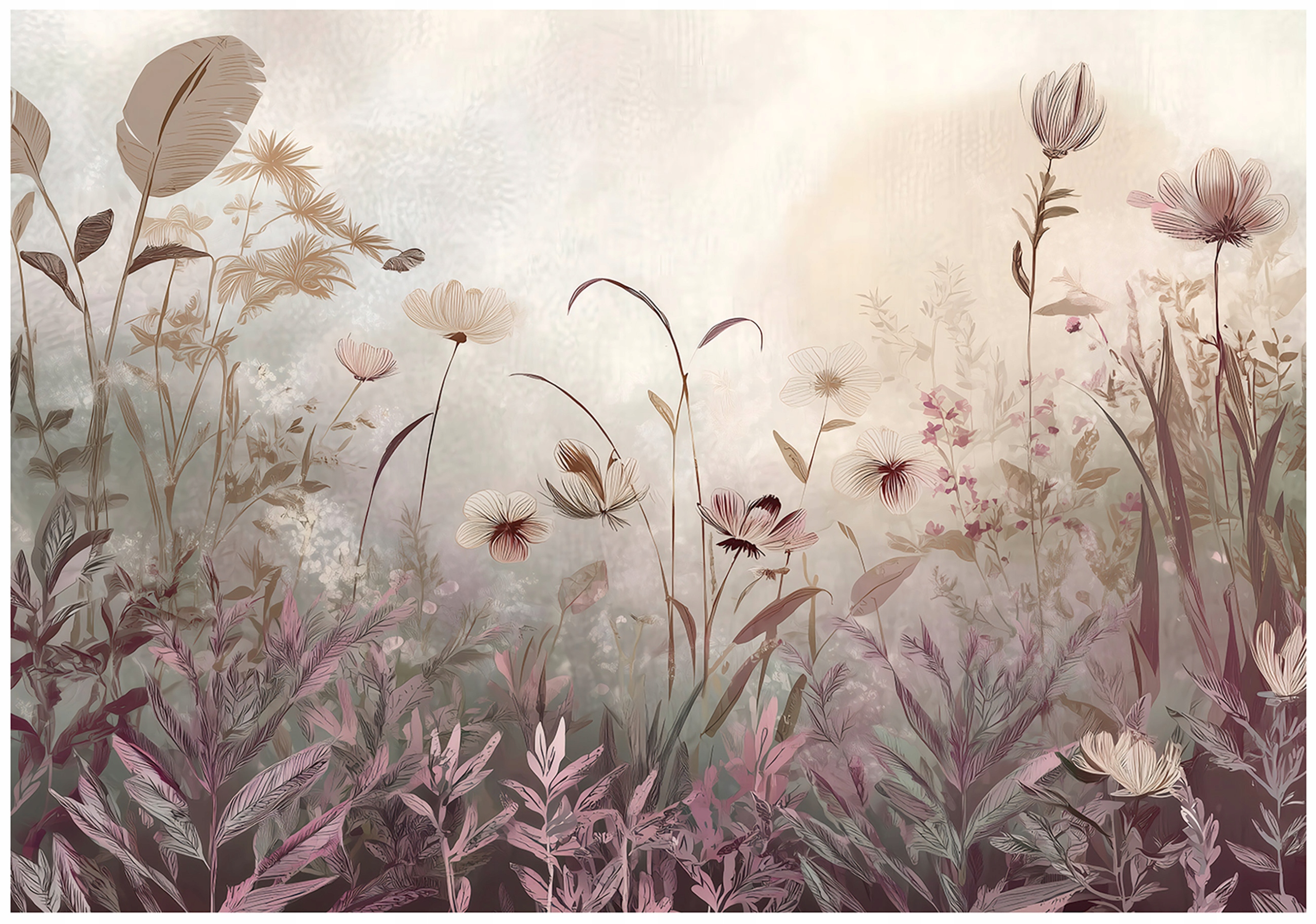 Fototapeta Louka Polní Květiny Boho Na Zeď Ložnice Obývací Pokoj 150x105