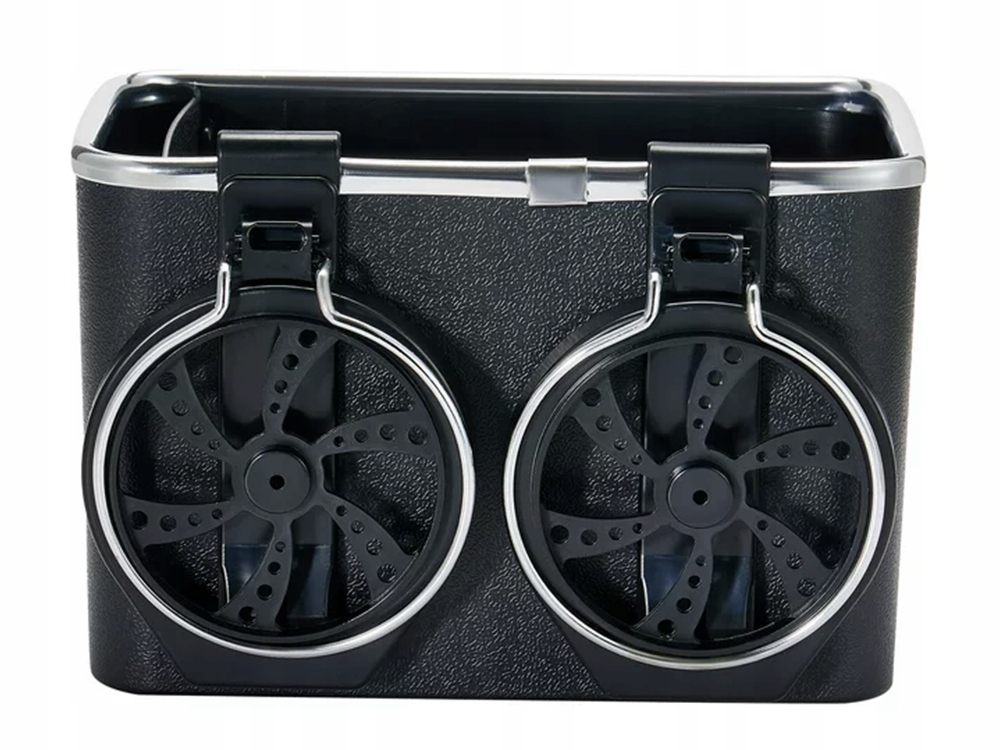 SAMOCHODOWY UCHWYT NA KUBKI CHUSTECZKI DO AUTA KUBEK PRZEGRÓDKI ORGANIZER Producent Verk Group