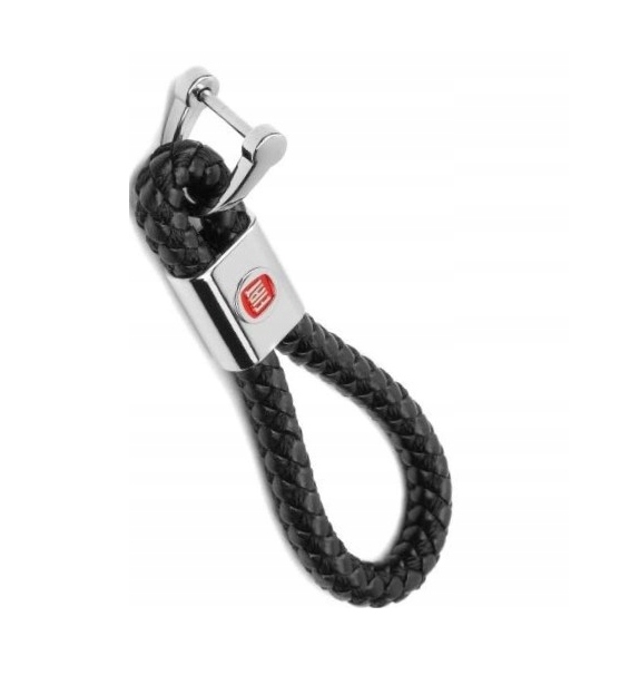 Fiat Brelok Breloczek Brylok Pleciony Skóra W1