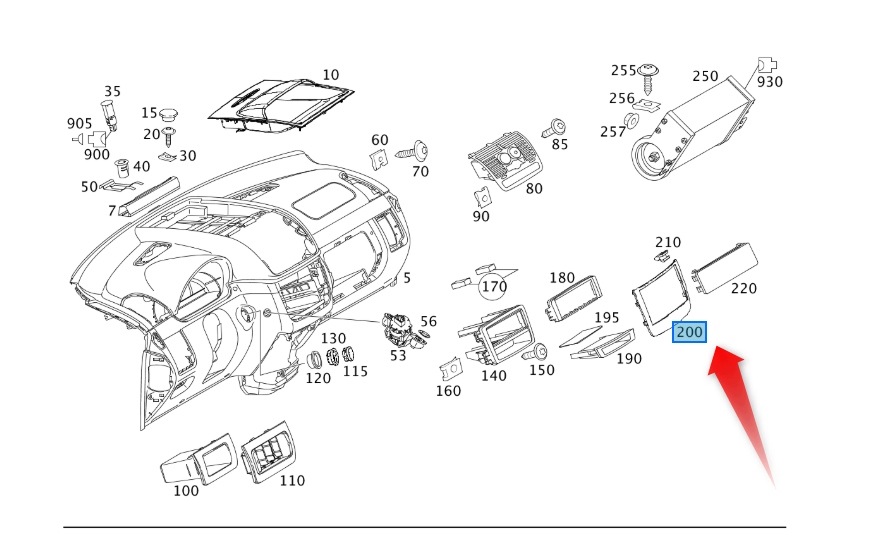 Rámeček Rádia Vito Mercedes Oe A6396891539 9965