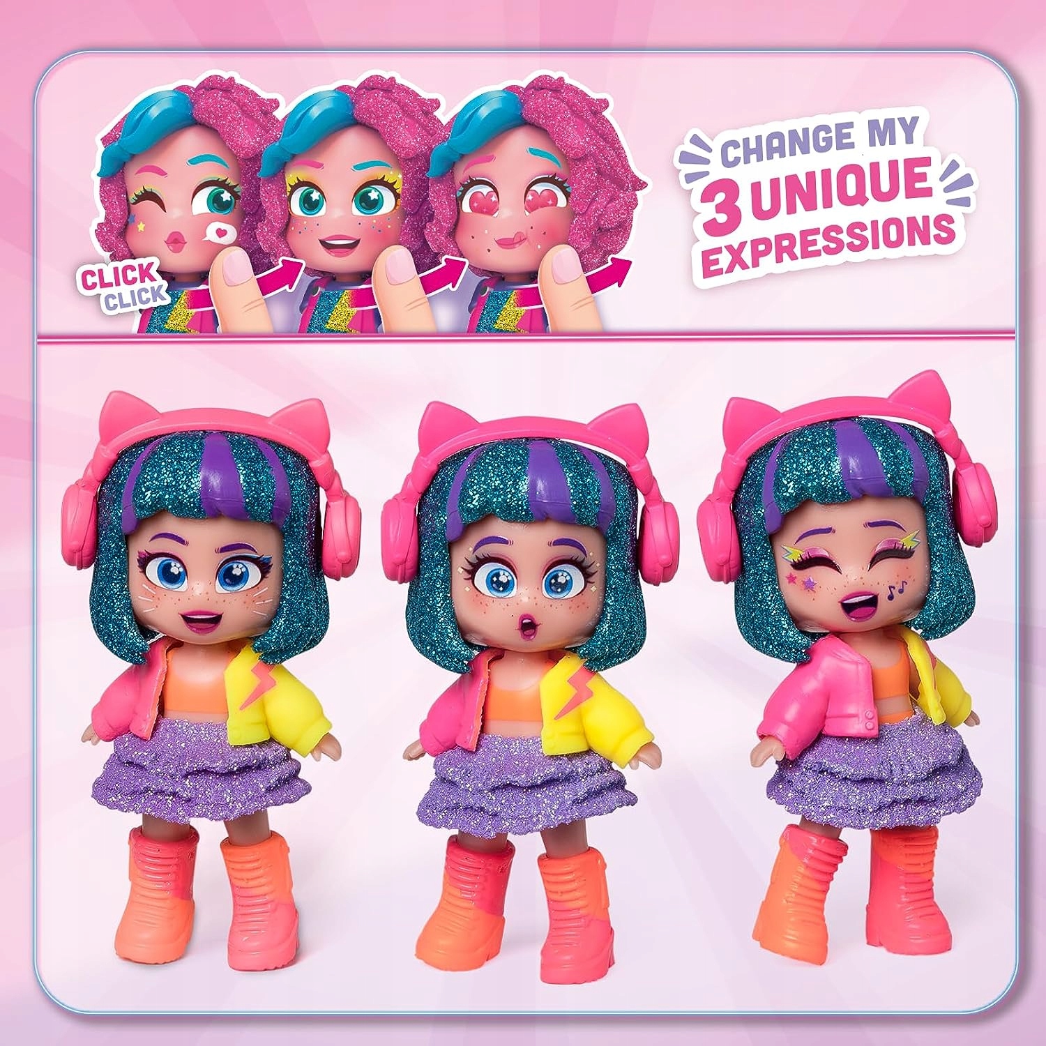 KookyLoos GLITTER GLAM seria 5 lalka niespodzianka kolekcjonerska Magicbox Wiek dziecka 3 lata +