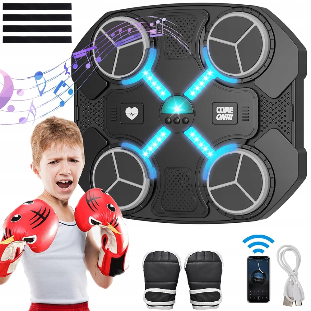 Trenażer Do Boksu Tablica Muzyczna Maszyna Bokserska Treningowa 3 Trybów