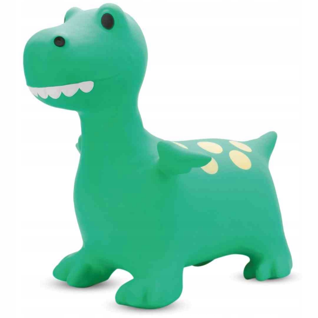 Skoczek gumowy dla dzieci SMOK 60 cm zielony do skakania z pompką Wiek dziecka 12 m +