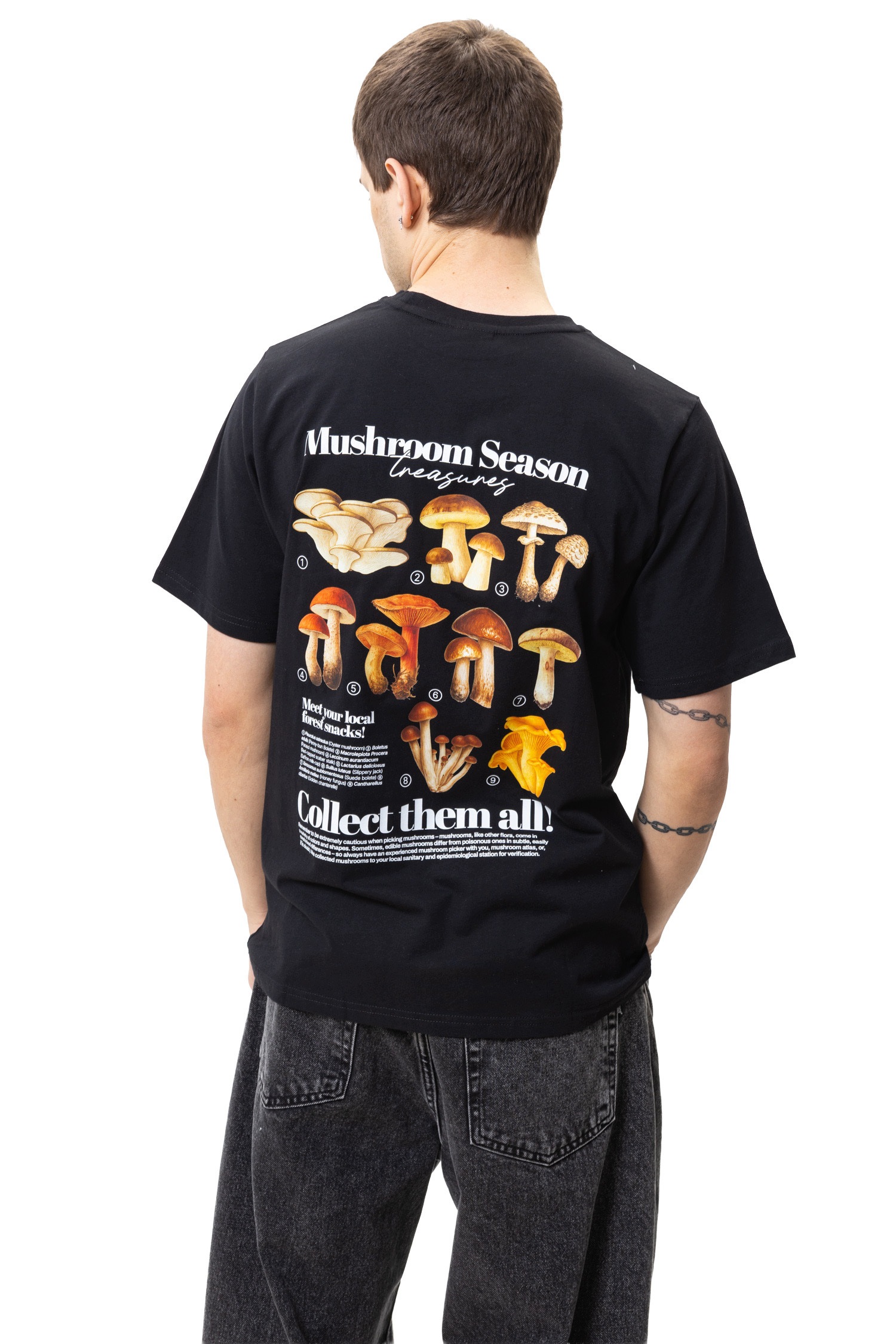 Palto Tričko Mushroom Hunter L černé