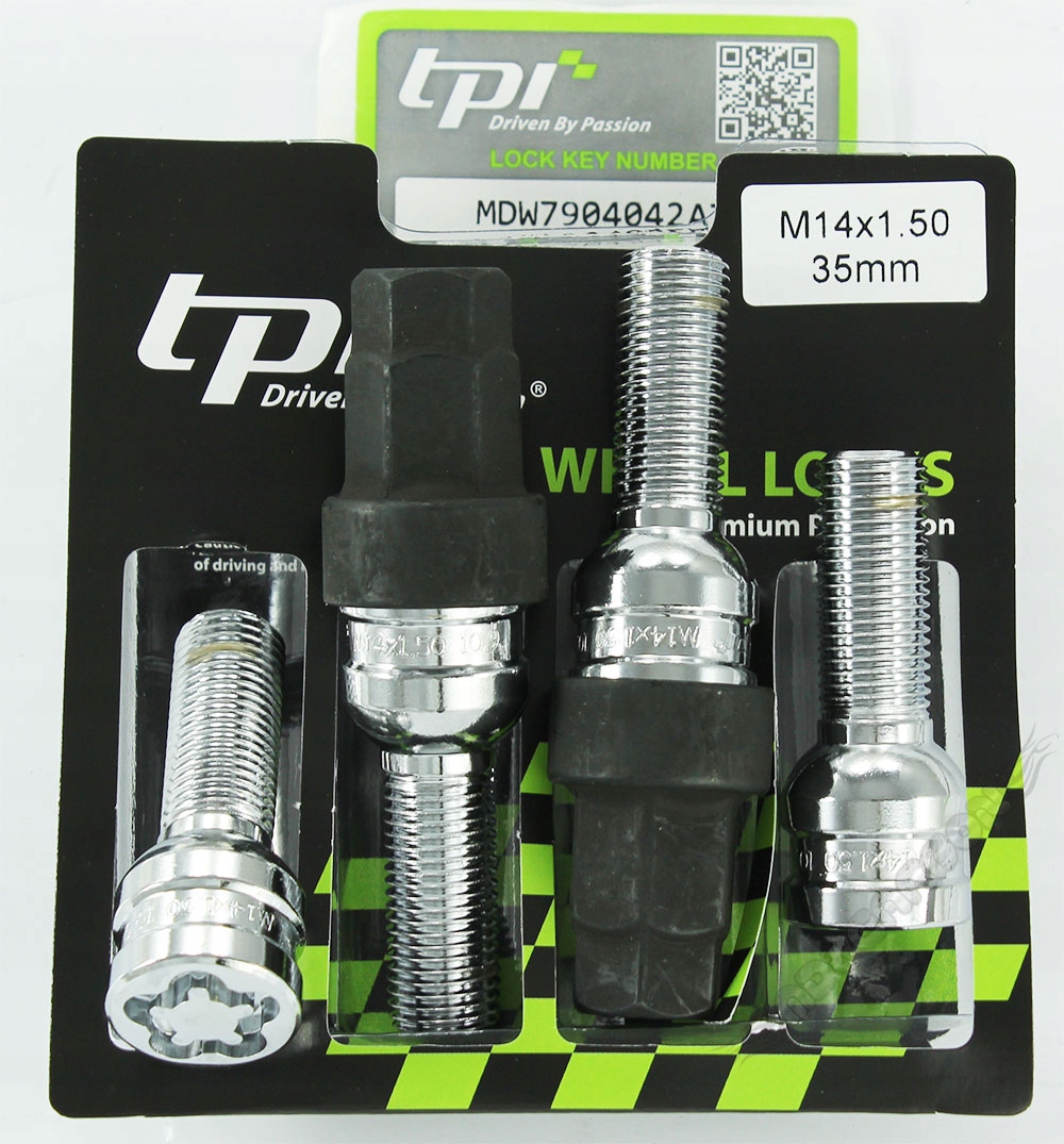 TPI SRUBY ZABEZPIECZAJACE 14x1 5x35 VW Golf Passat Producent code SN0260