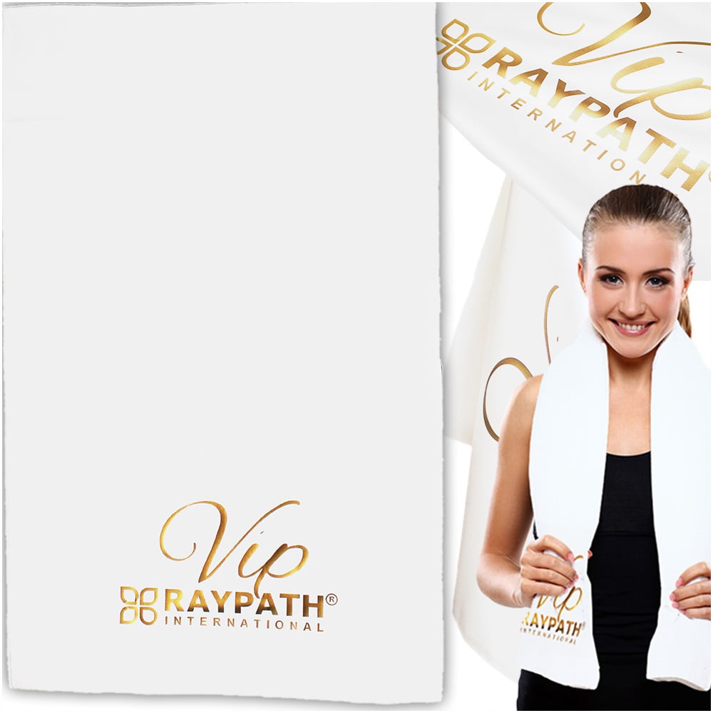 Raypath Koupelový ručník Velký Bílý Vip 150x70 Bazén Spa Plážová posilovna
