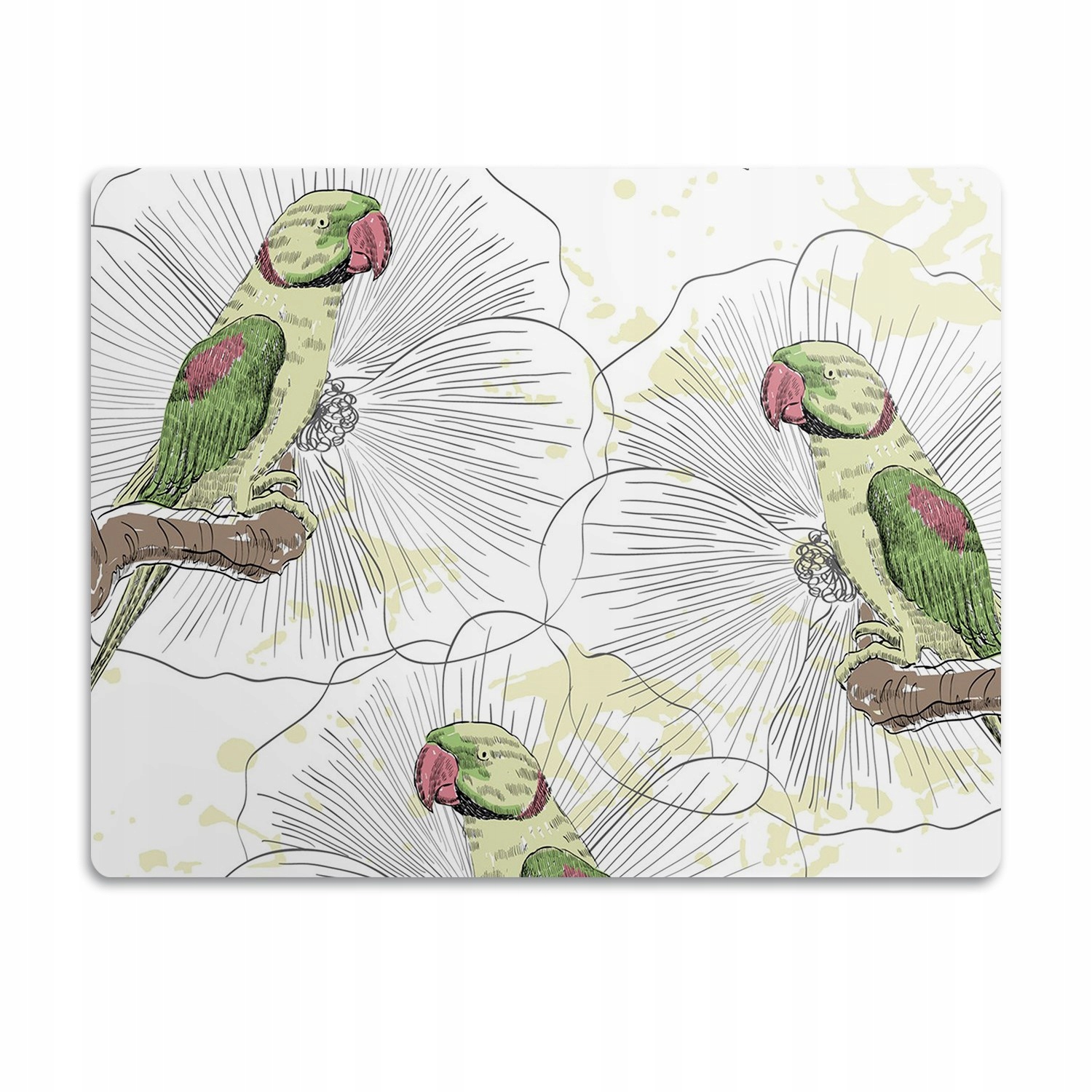 Levně Pro kočky podložka pod záchod Zelený papoušek 90x60 cm