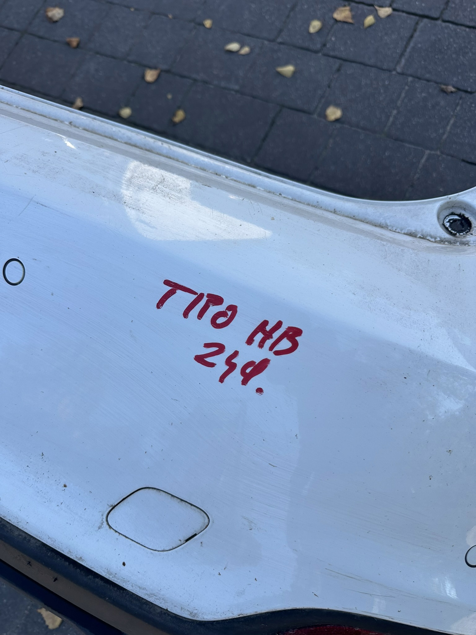 FIAT TIPO II bumper rear part rear PDC complete 249 HB
