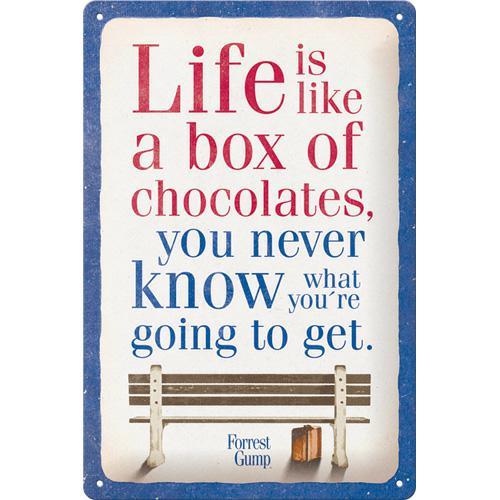 Tablica szyld Forrest Gump film metalowy plakat 20x30