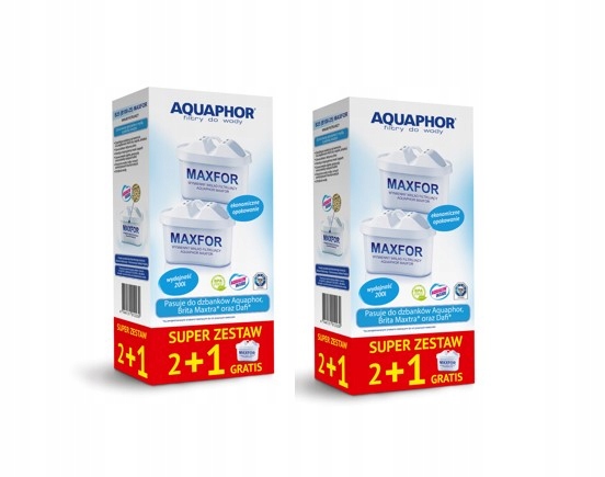 

6 sztuk, Wkład filtrujący Aquaphor B25 Maxfor 4+2