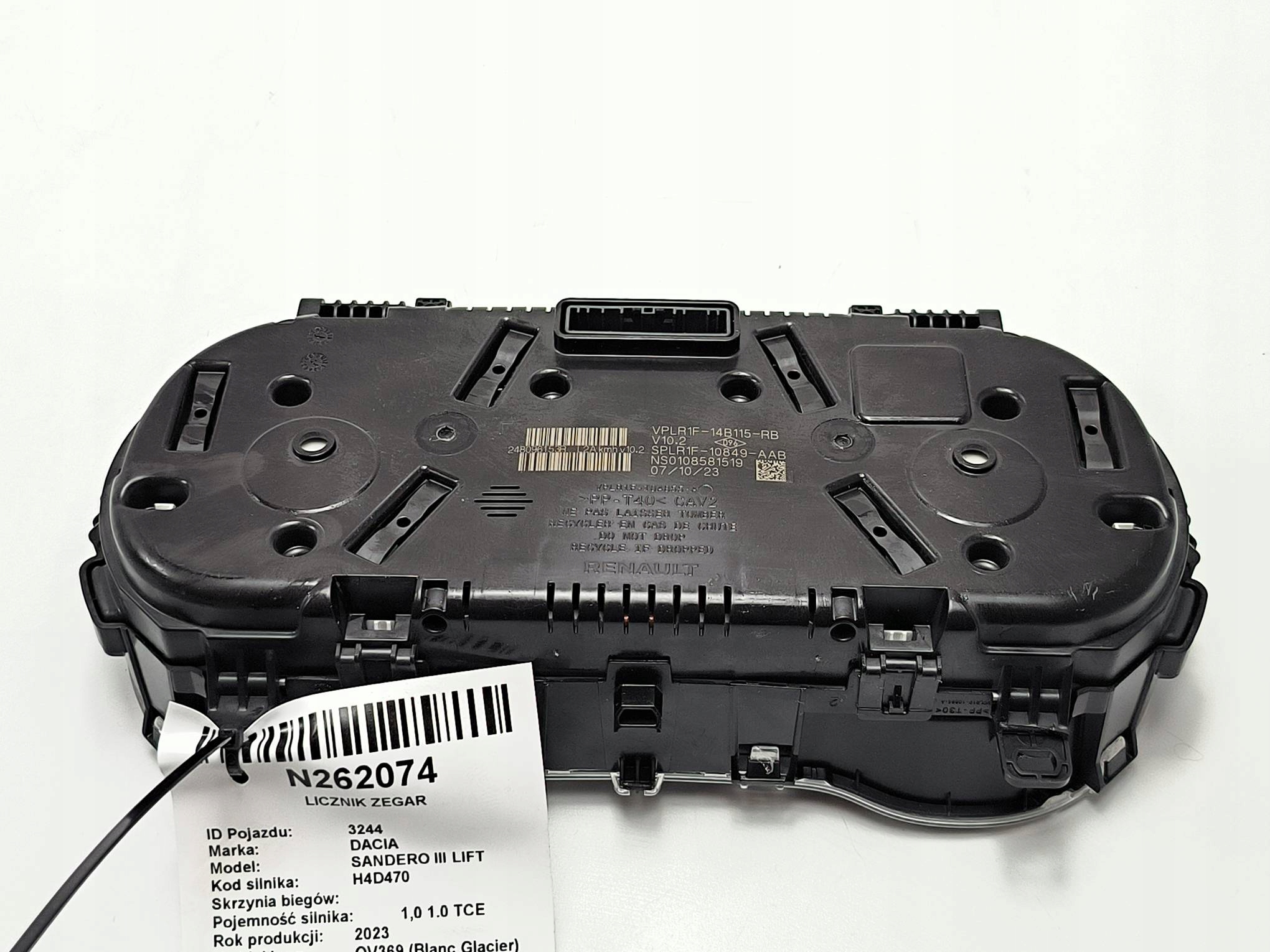 dials clock EU 248096153R DACIA SANDERO III LIFT