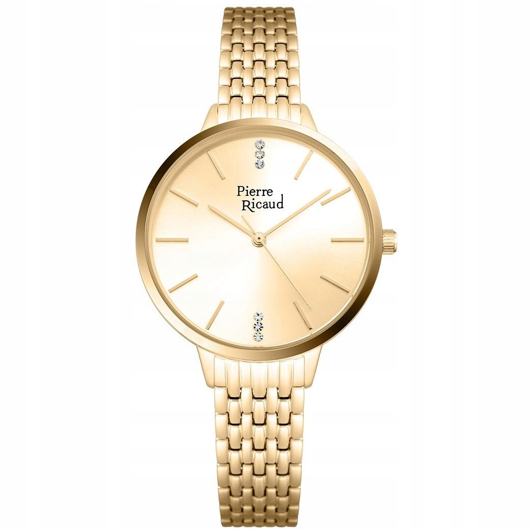 Dámské hodinky Pierre Ricaud P21065.1111Q Zirkony zlaté