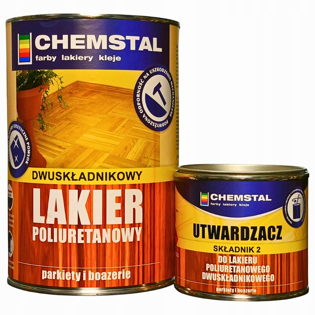 Lakier do Parkietu Schodów Poliuretanowy 2K Połysk 5L