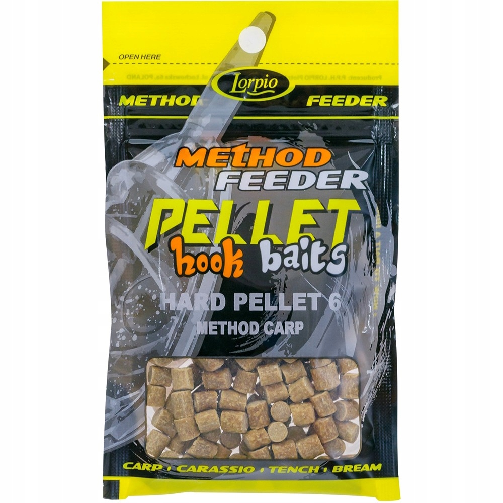 Przynęta Lorpio Method Feeder Hook Baits Hard Pellet 6mm Method Carp 25g