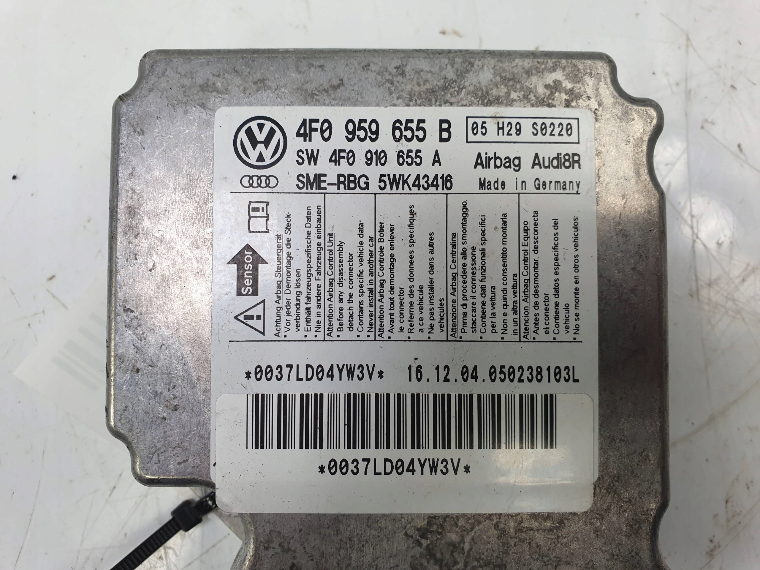 SENSOR airbag airbag 4F0959655B AUDI A6 C6
