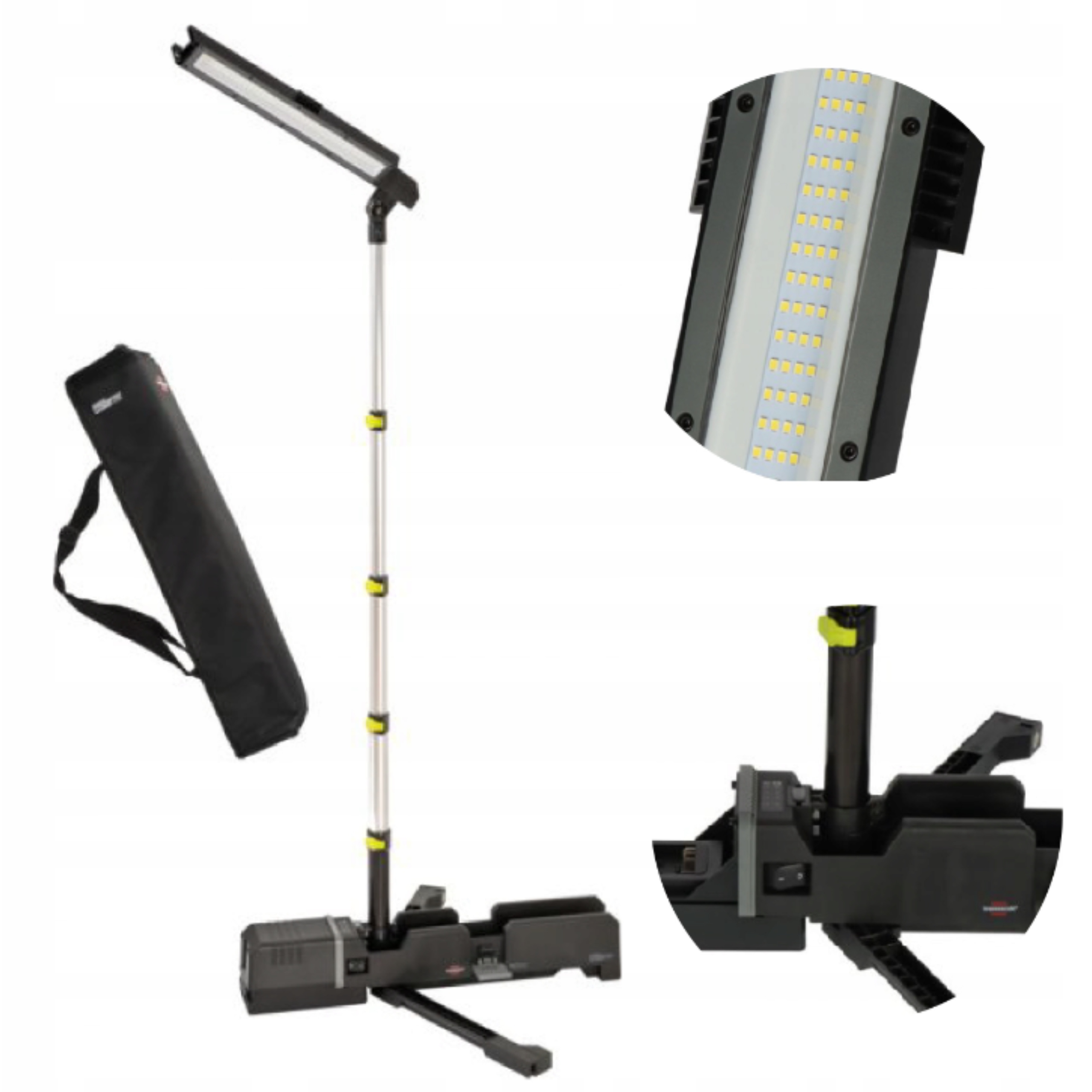 Brennenstuhl Stavebná Lampa Aku 18V pre Milwaukee Makita Dewalt Bosch Flex