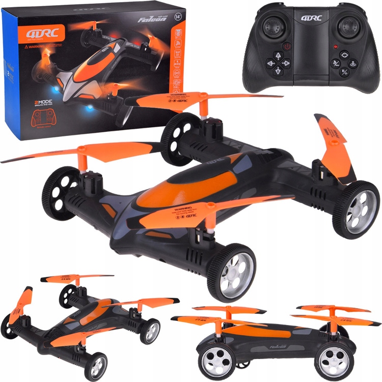 Zdalnie sterowany Dron Quadkopter z kamerką 2w1 Lata jeździ 5905258541709