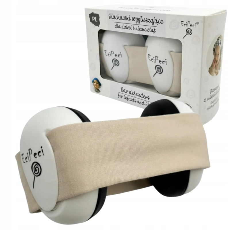 ECIPECI SŁUCHAWKI WYGŁUSZAJĄCE OCHRONNE DLA DZIECI I NIEMOWLĄT 6M+