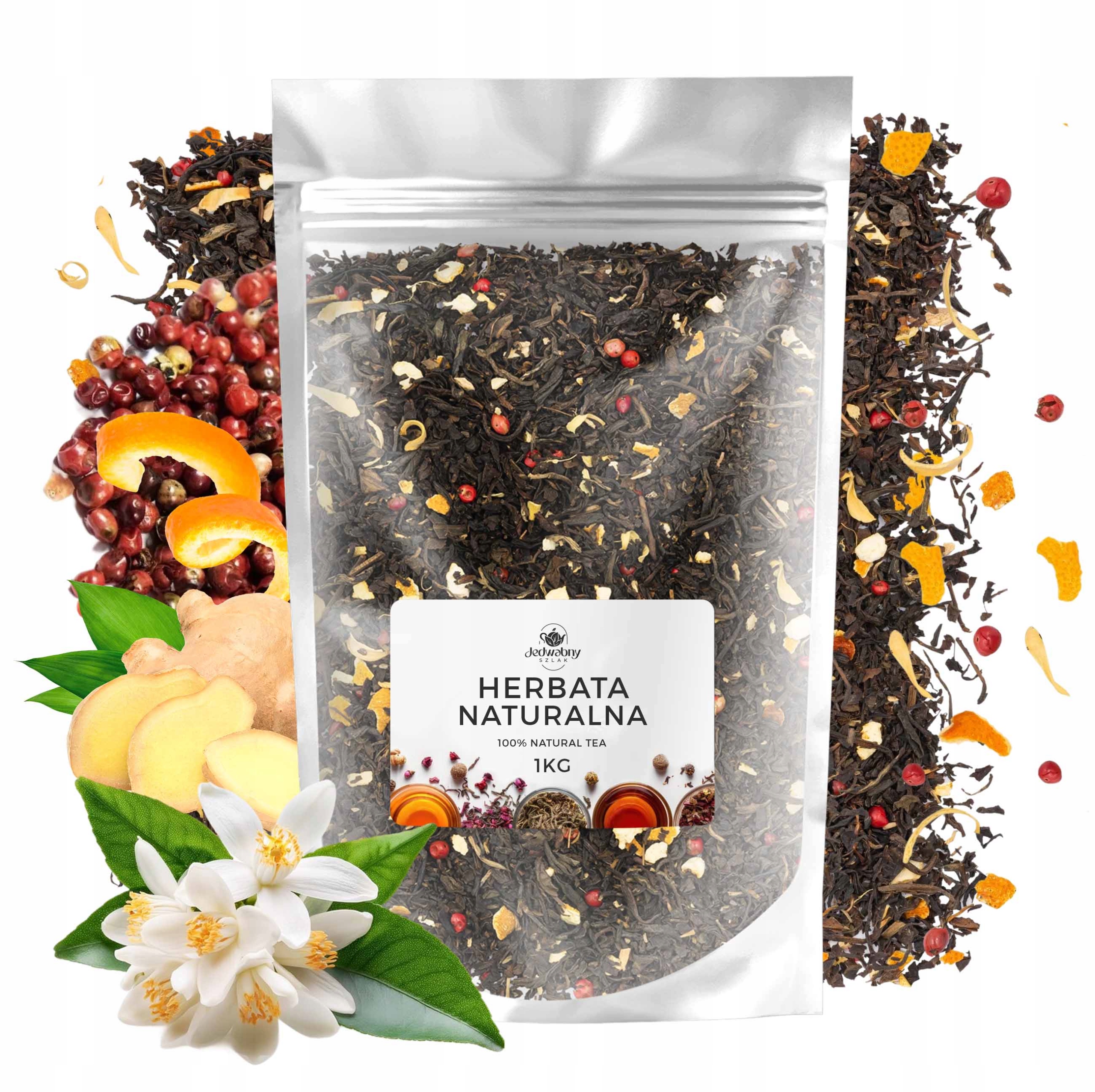 Herbata liściasta czarna Imbirowo-Pomarańczowa 1kg hurt jakość