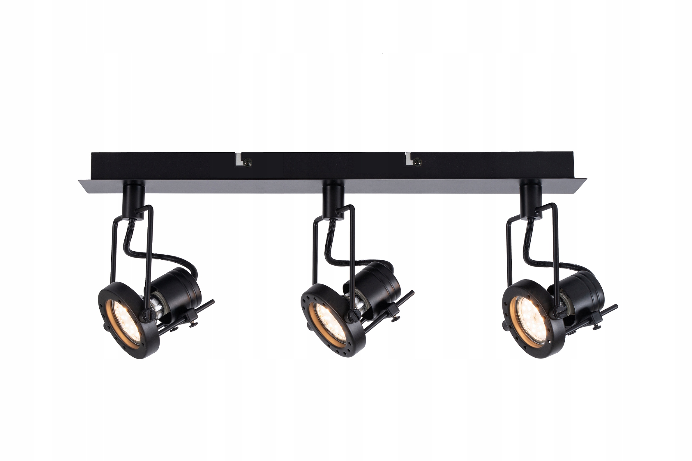 Lampa lišta černá Fiji kov 3 žárovky