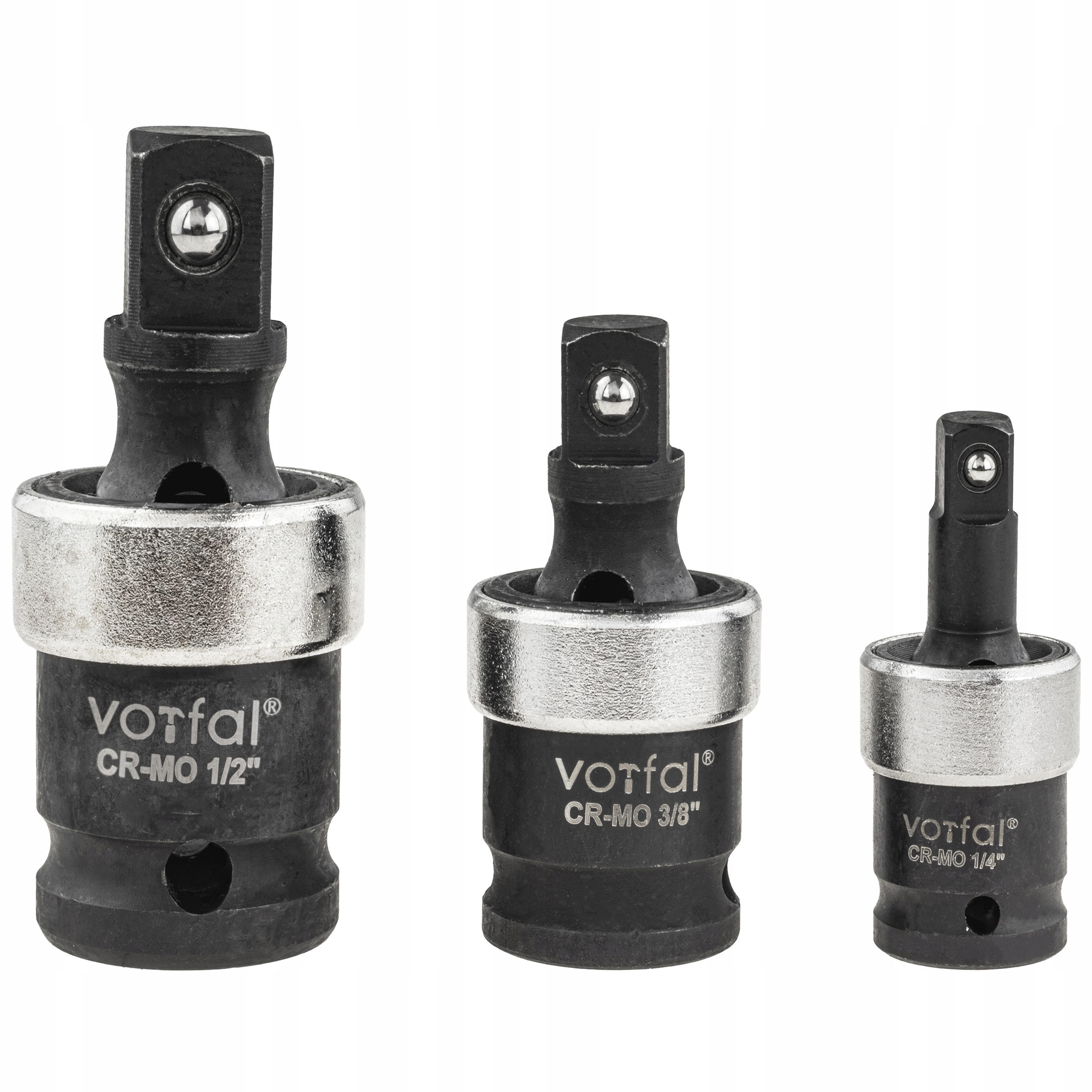 Przeguby Kulowe Kuliste Udarowe Nasadki Trzpienie 1/2 1/4 3/8 Cr-mo 3 Szt