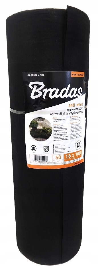 

Agrowłóknina Bradas czarny 160 x 10000 cm 50 g/m²