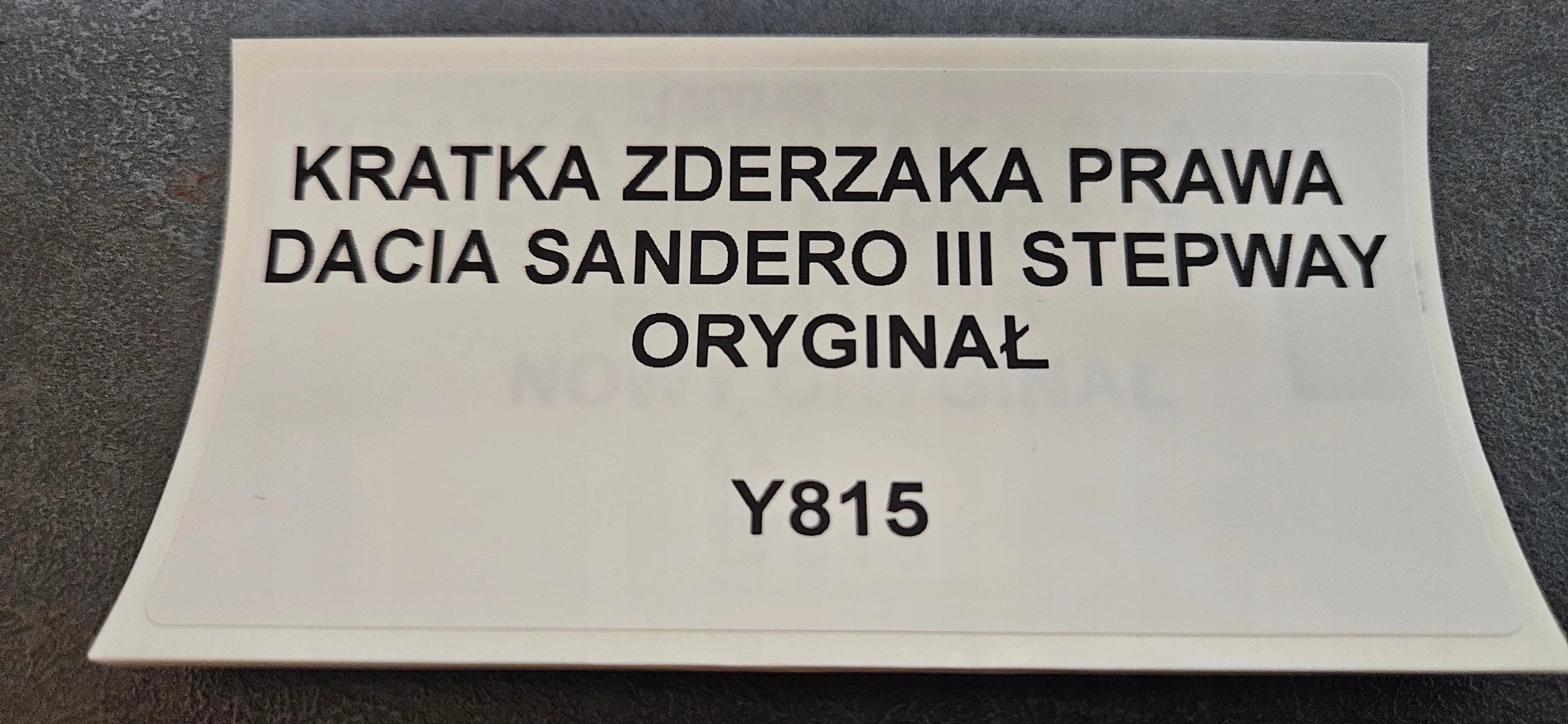 mřížka nárazníku pravá DACIA SANDERO III STEPWAY
