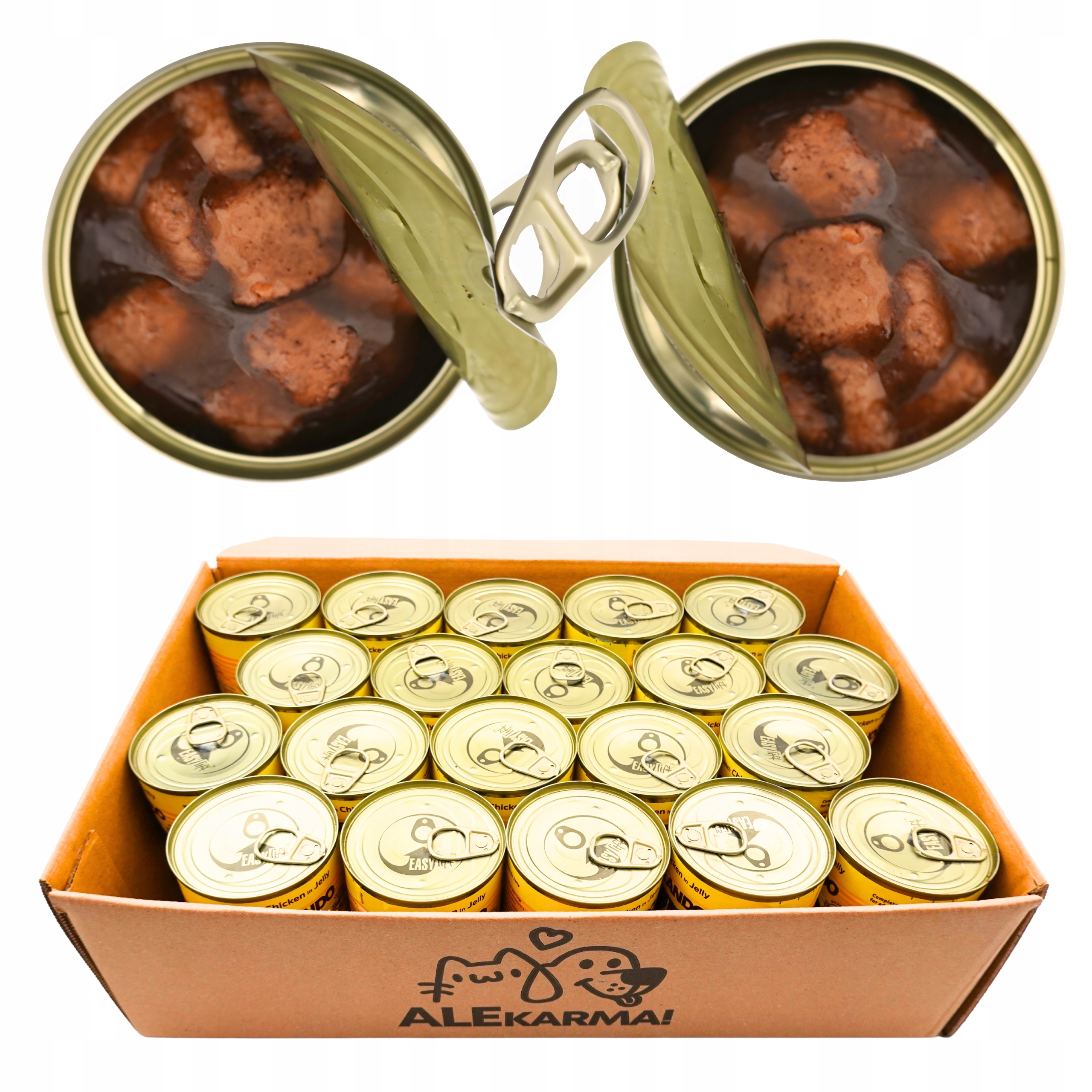 Vlhké krmivo pro psy 20 x 400 g Kuře 8 kg šťavnaté kousky V Želé