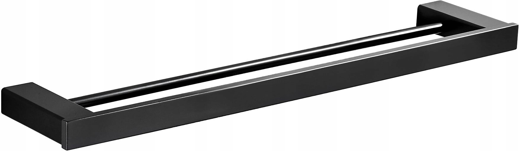 Mexen Pavo dvojitý černý věšák na ručníky, nerezavějící ocel