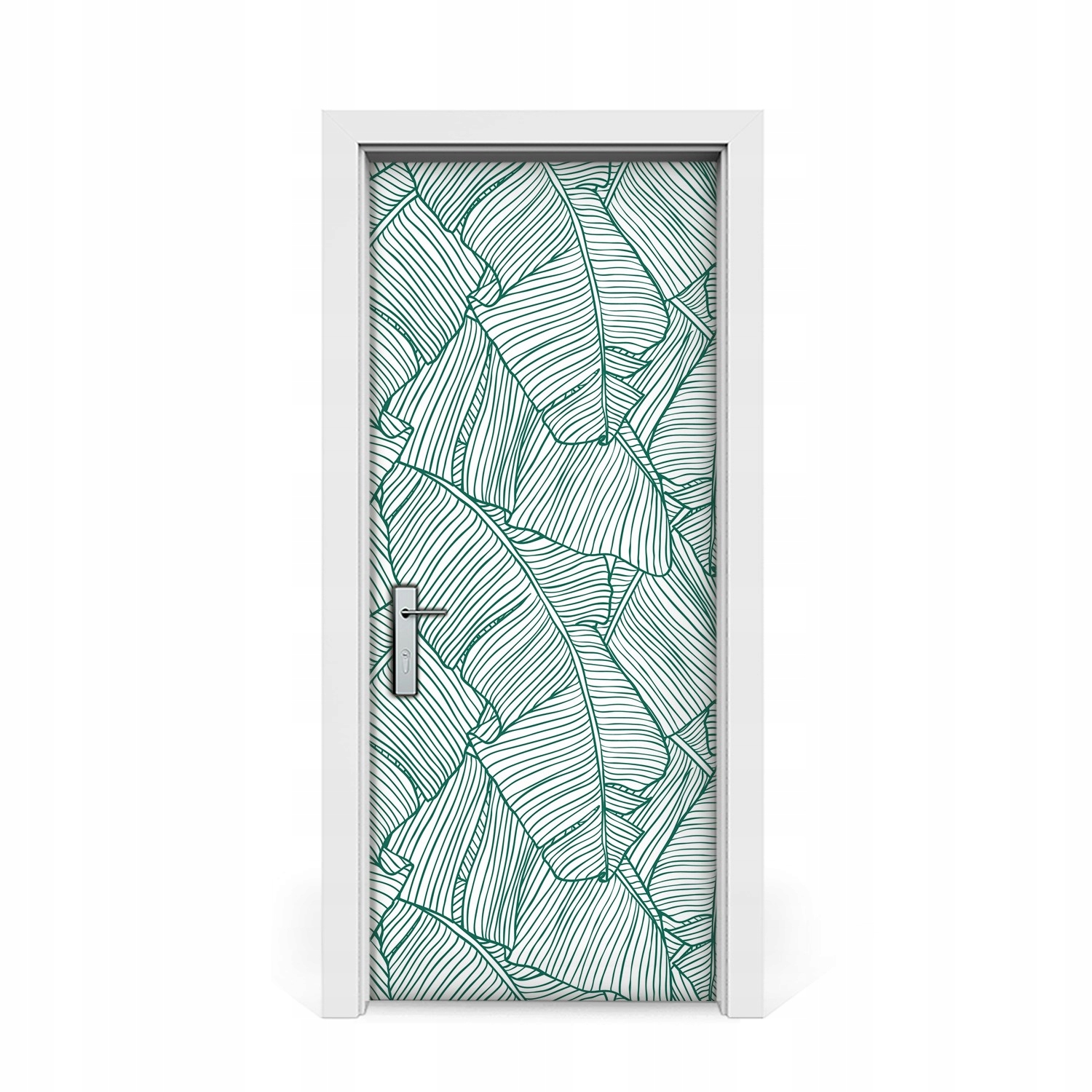 

Naklejka na drzwi okleina Wodne Liście 85x205