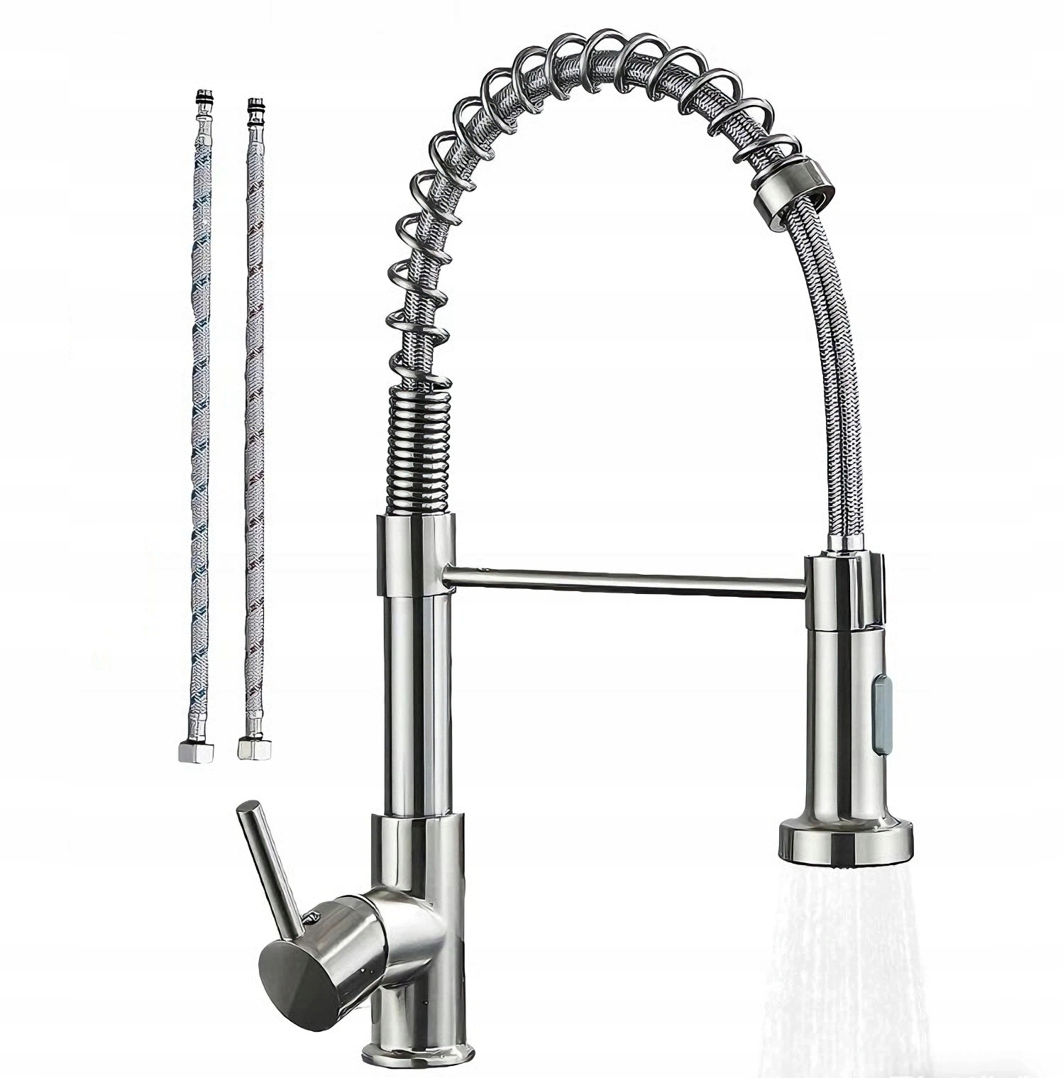 Koupelnová Baterie Nerezová Ocel Otočná O 360° Regulace Teploty Vody