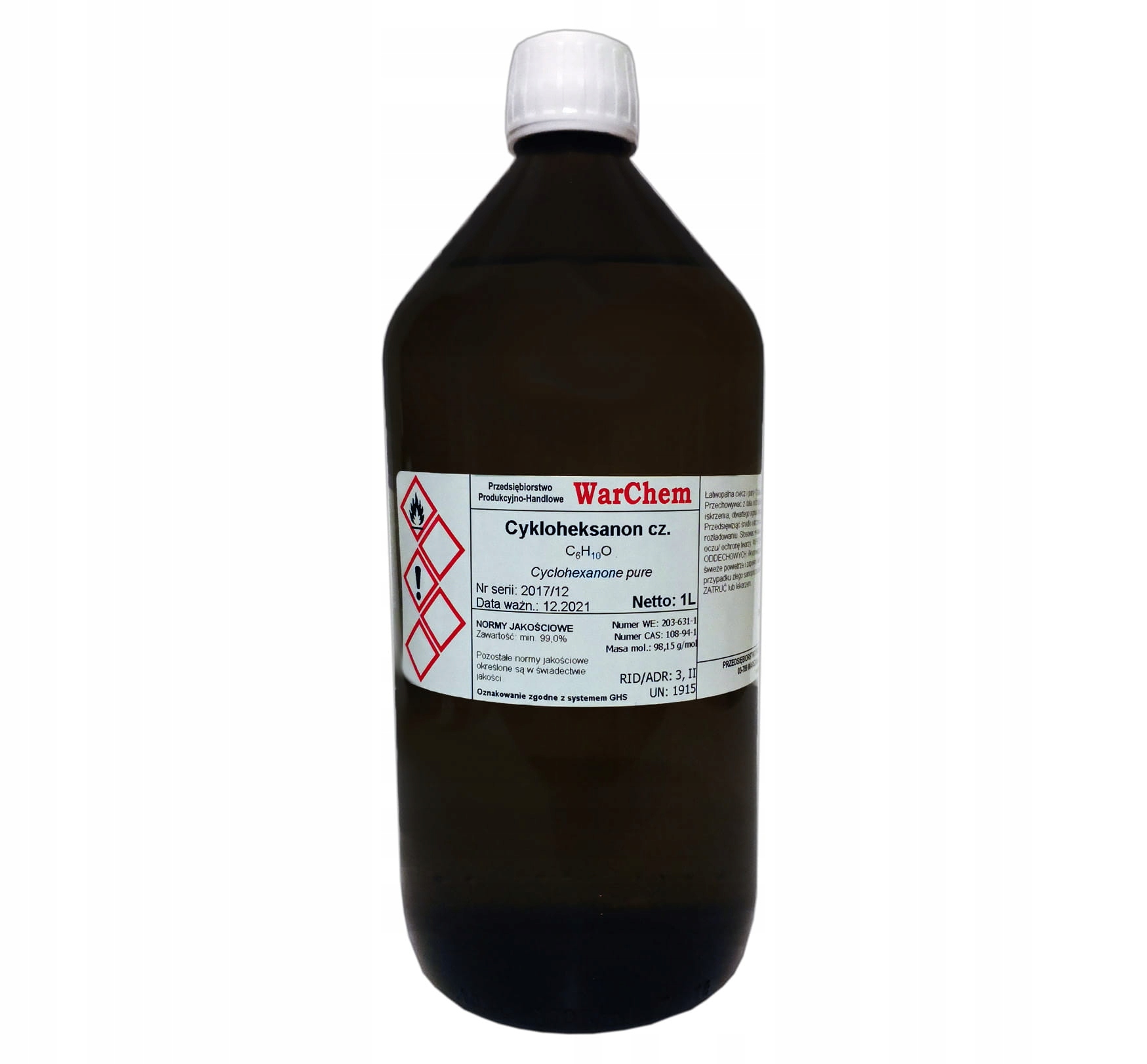 

Cykloheksanon czysty 1L Warchem