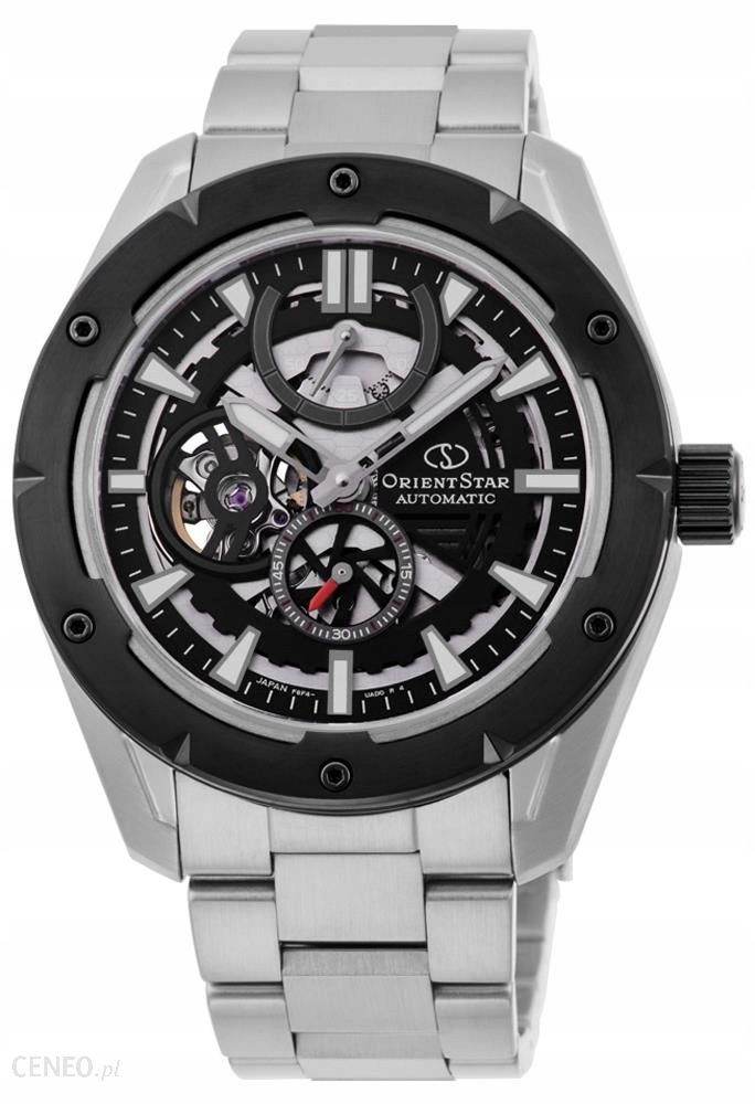 Orient Star Mechanické sportovní hodinky Skeleton RE-AV0A01B00B, 42,6 mm, 10 Atm