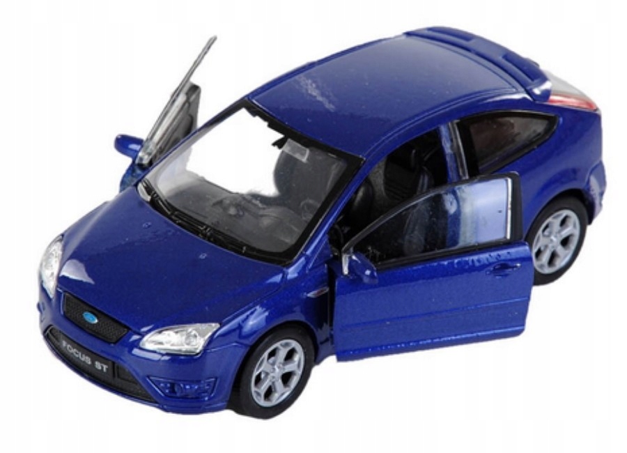 FORD FOCUS ST MODEL METAL WELLY 1:34 NIEBIESKI