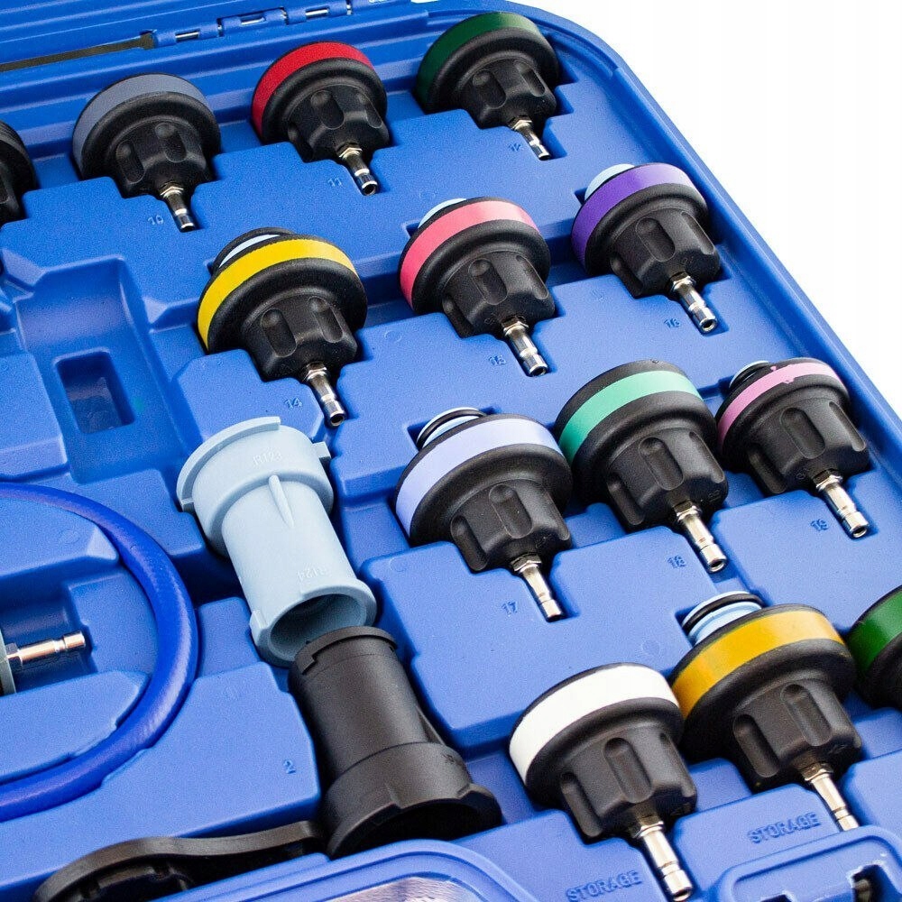 KOMPLEKSOWY TESTER SZCZELNOŚCI UKŁADU CHŁODZENIA 28 ELEMENTÓW Marka Bituxx