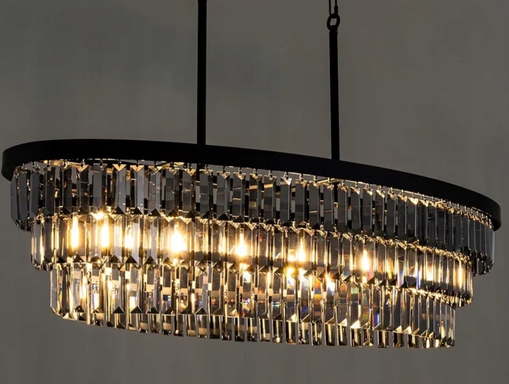 Křišťálový Lustr Do Obývacího Pokoje Křišťál Lampa Premium Oválná Tochnic