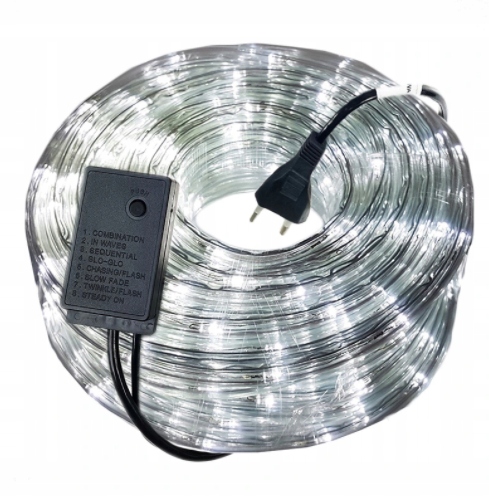 

Wąż Świetlny Lampki choinkowe zew IP44 20M Biały