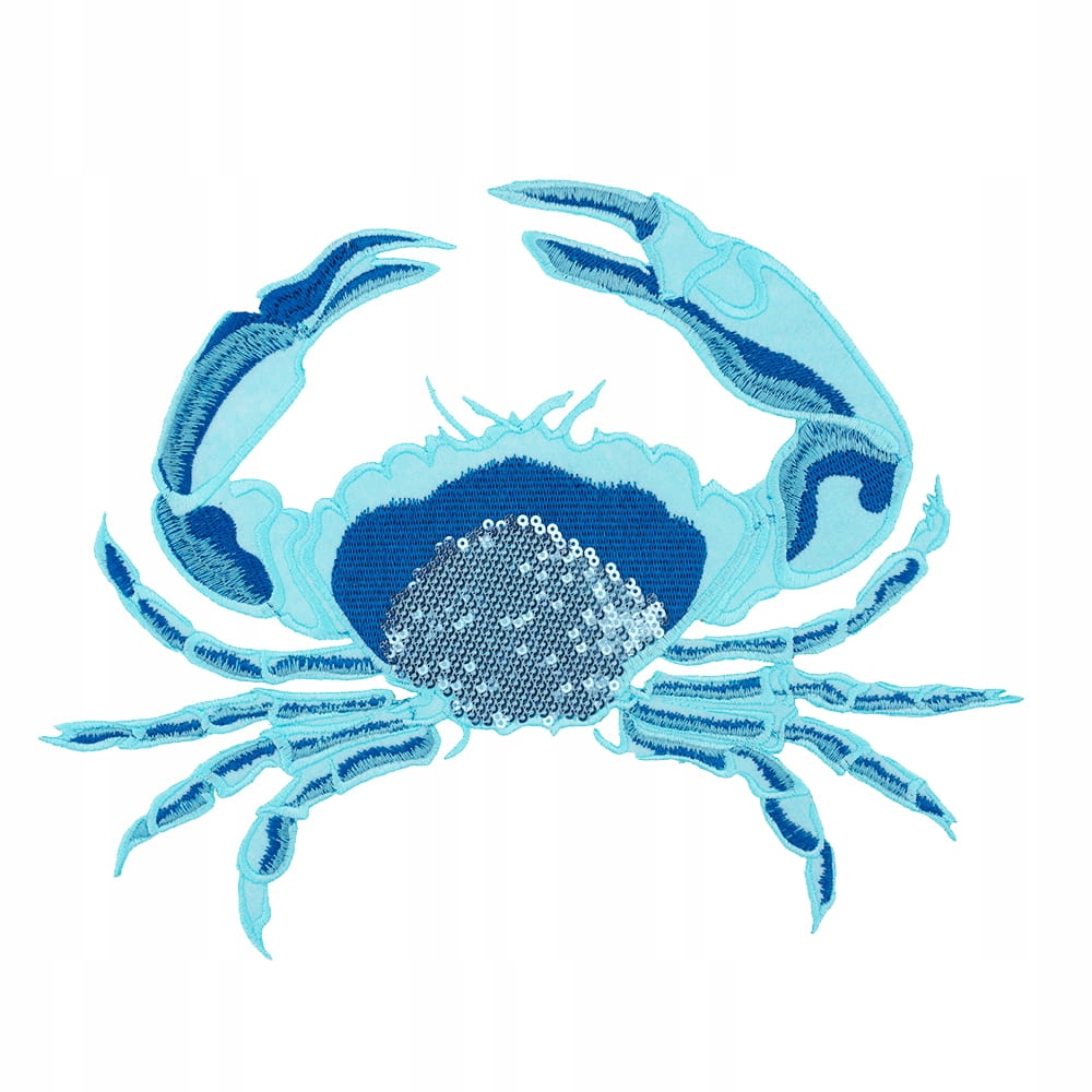 Naszywka na ubranie - Krab niebieski