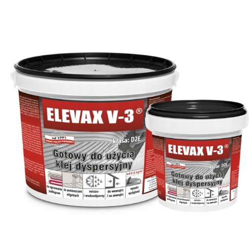 sada Mrazuvzdorné Lepidlo Na Dřevo Z kamenných dlaždic D2 16 kg 1,5 kg