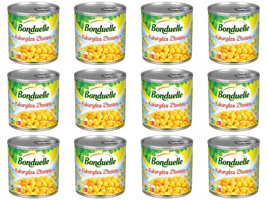 Levně 12 x 340 g Bonduelle Kukuřice zlatá Svařovací