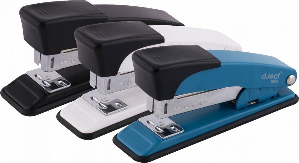 Zszywacz D.Rect 0315A do 30 kartek mix kolorów x 3