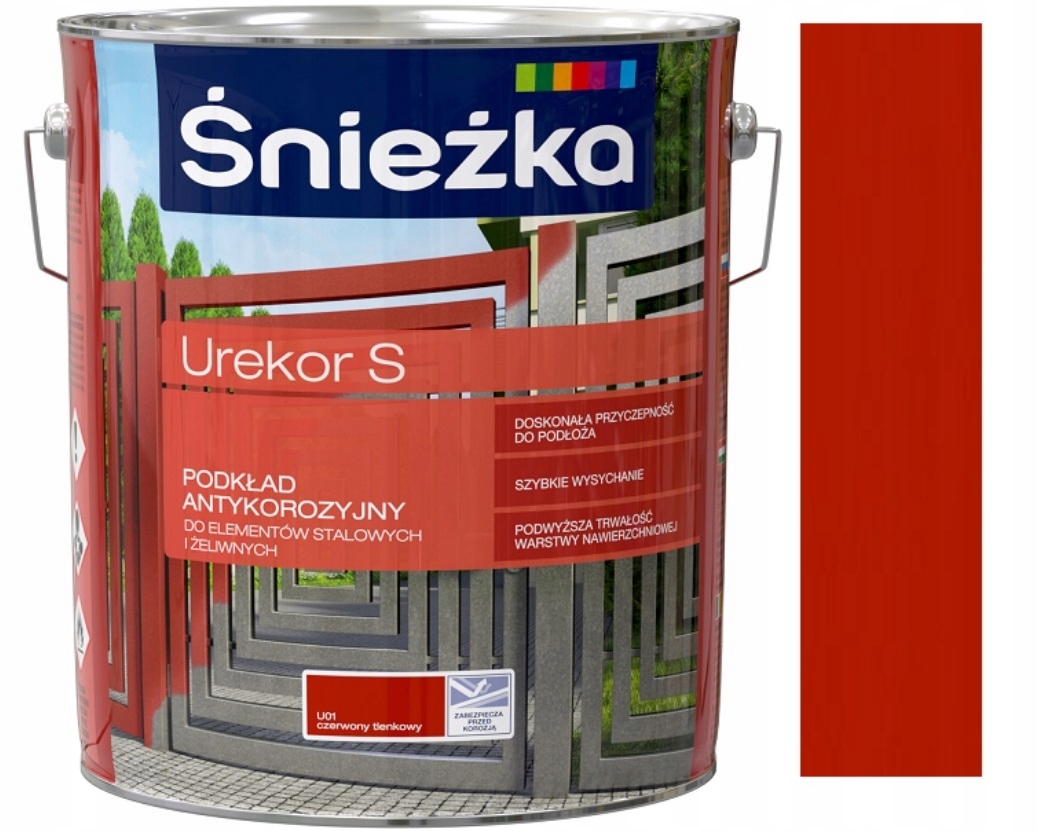 

Urekor S Podkład Antykoroz. Czerwony Tlenkowy 5L