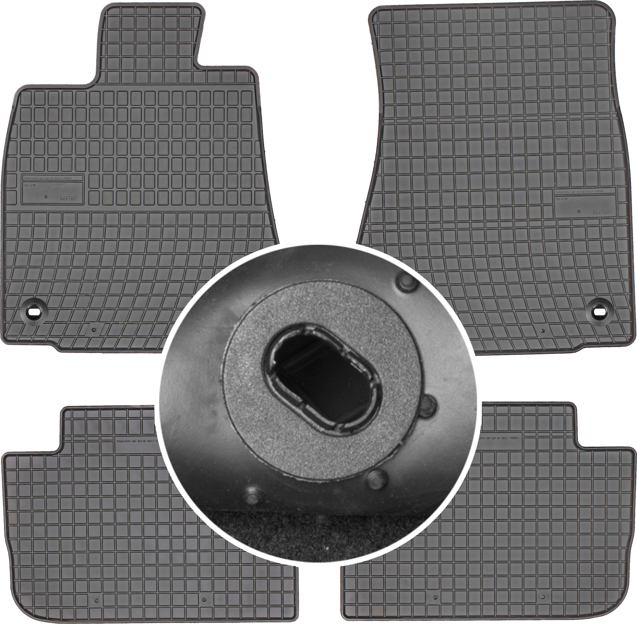 Килимки Ньюстайлінг резинові 410619 4 el.