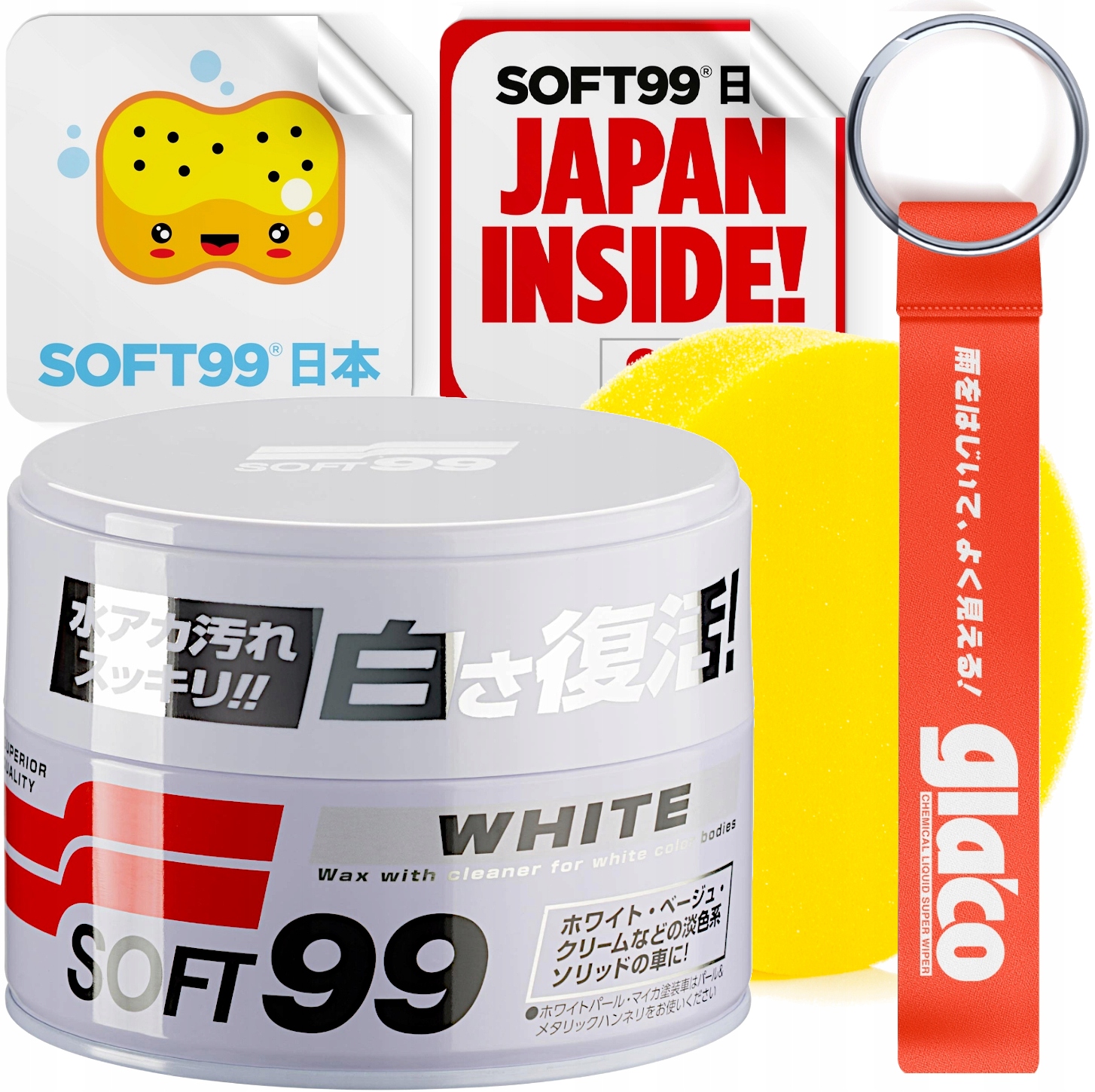 

Soft99 White Wosk Samochodowy Jasne Lakiery 350 g
