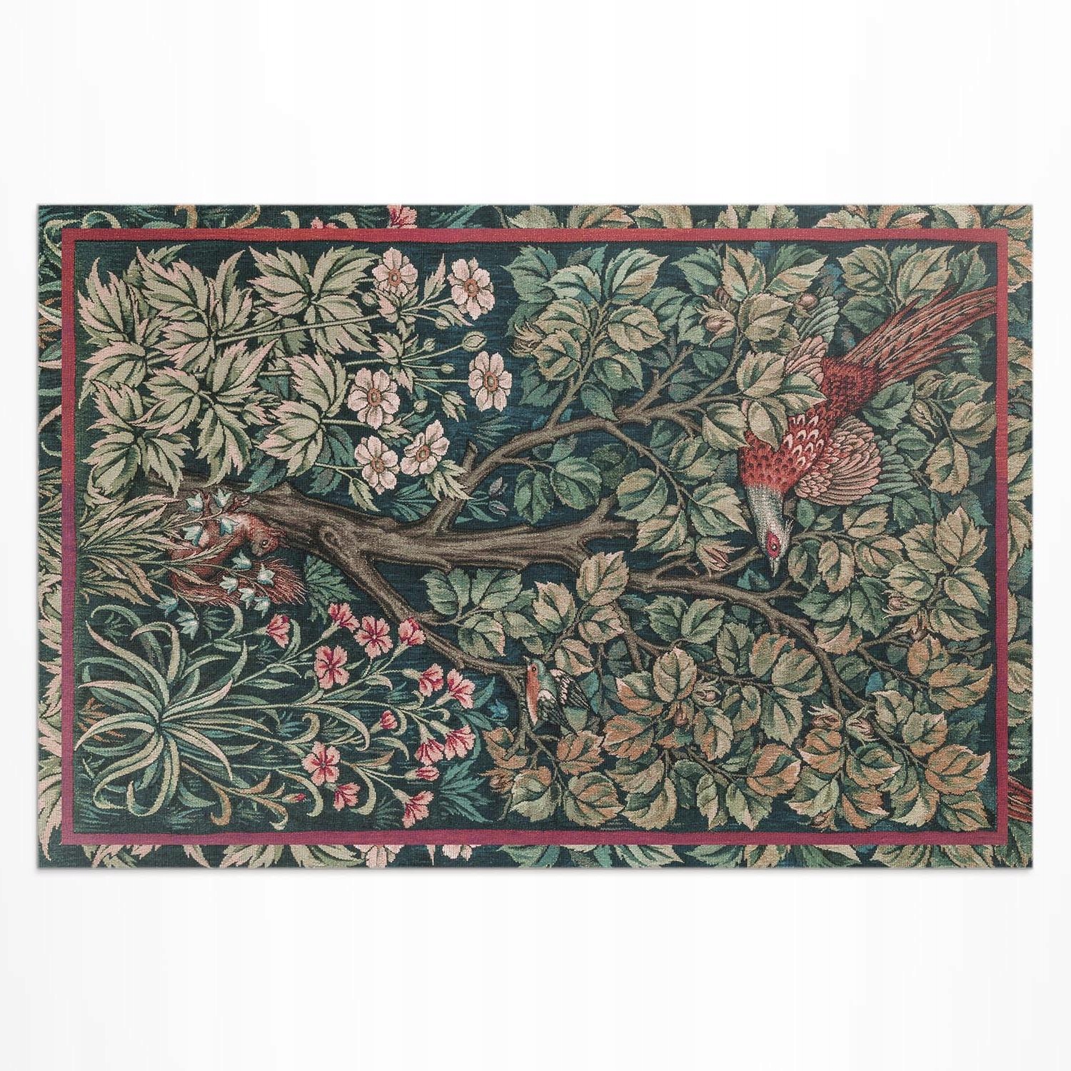 Vonkajší vinylový koberec na balkón a terasu Bažant William Morris 120 x 80 cm