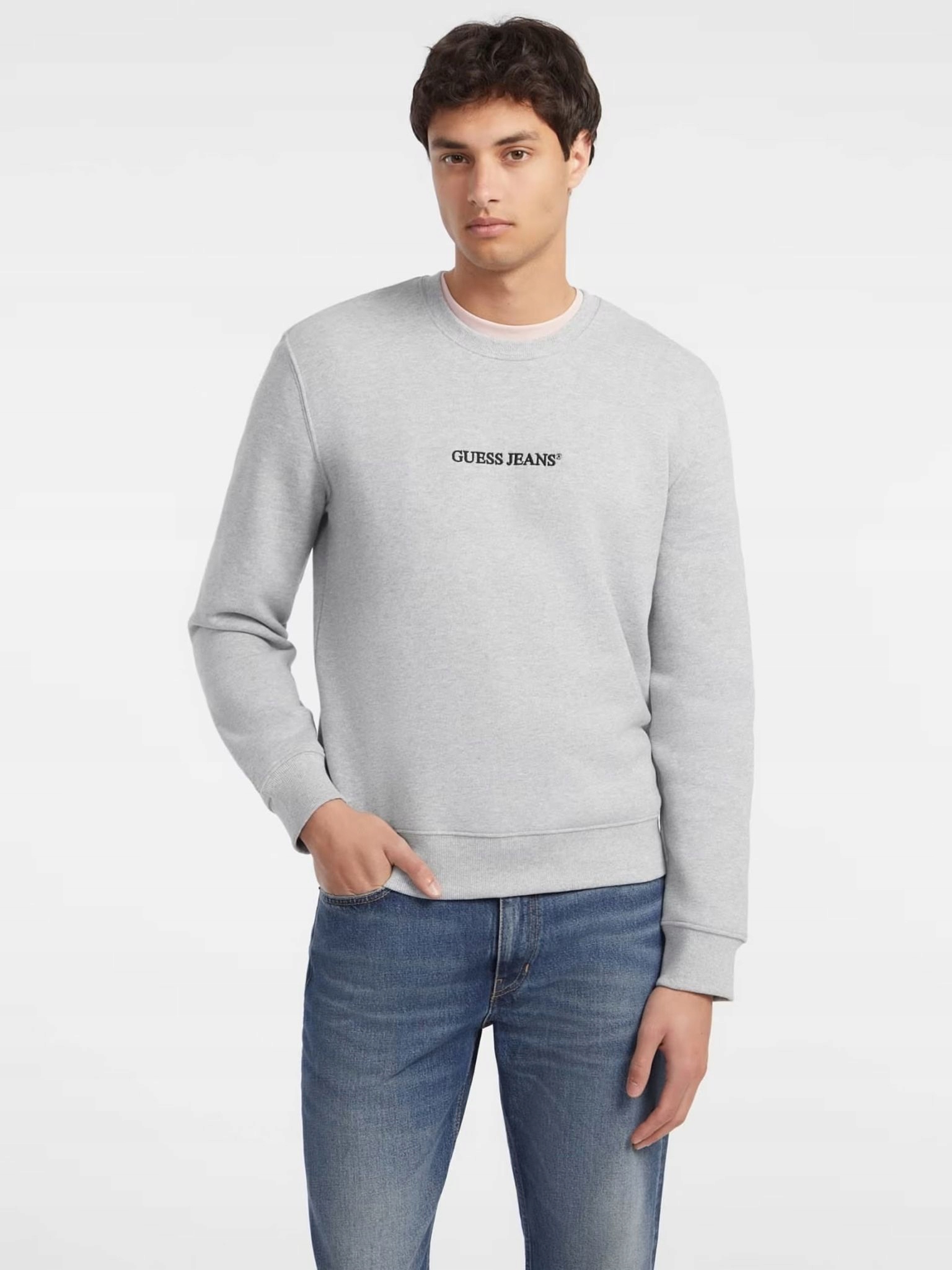 Pánská mikina Guess Jeans M4YQ19 K9V31 šedá XXL