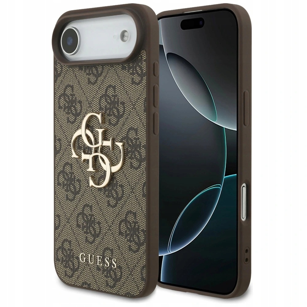 Guess – Hardcase 4G Big Logo etui na iPhone 17 Air – brązowe
