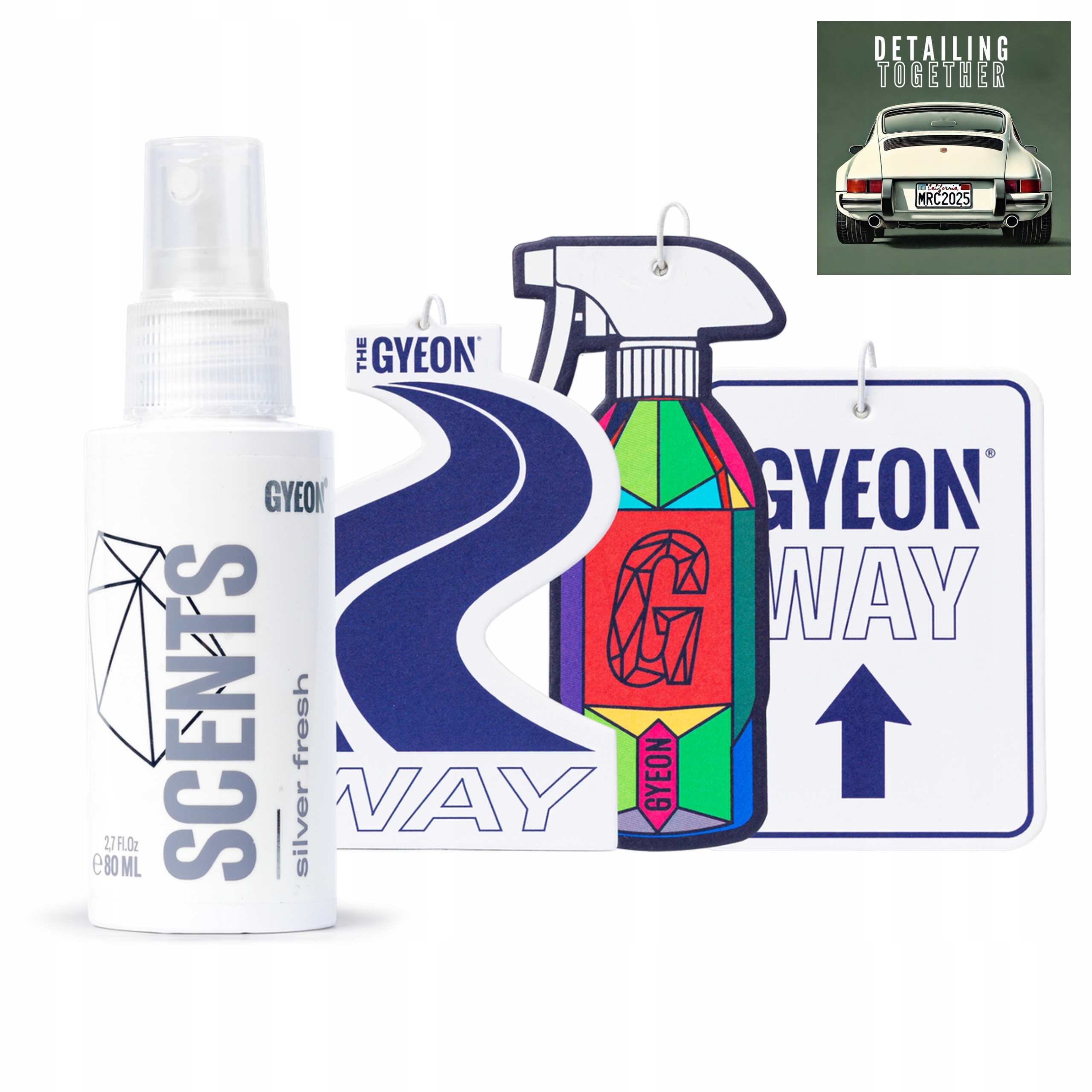 Gyeon Q2M Scents Silver Fresh Zapach Samochodowy Do Wnętrza 80ml +Zawieszki