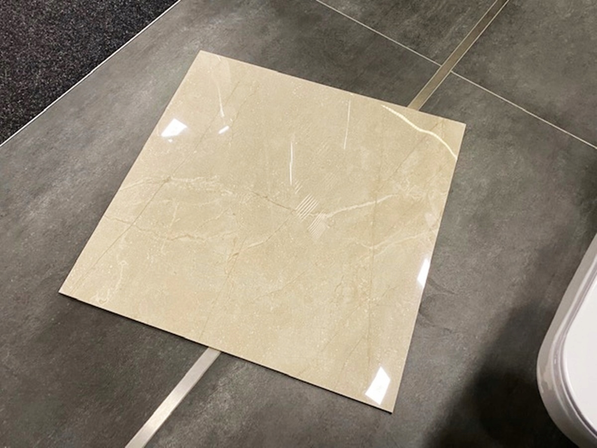 Płytka gres 60x60 poler Piscis Crema Stone Design Długość 60 cm