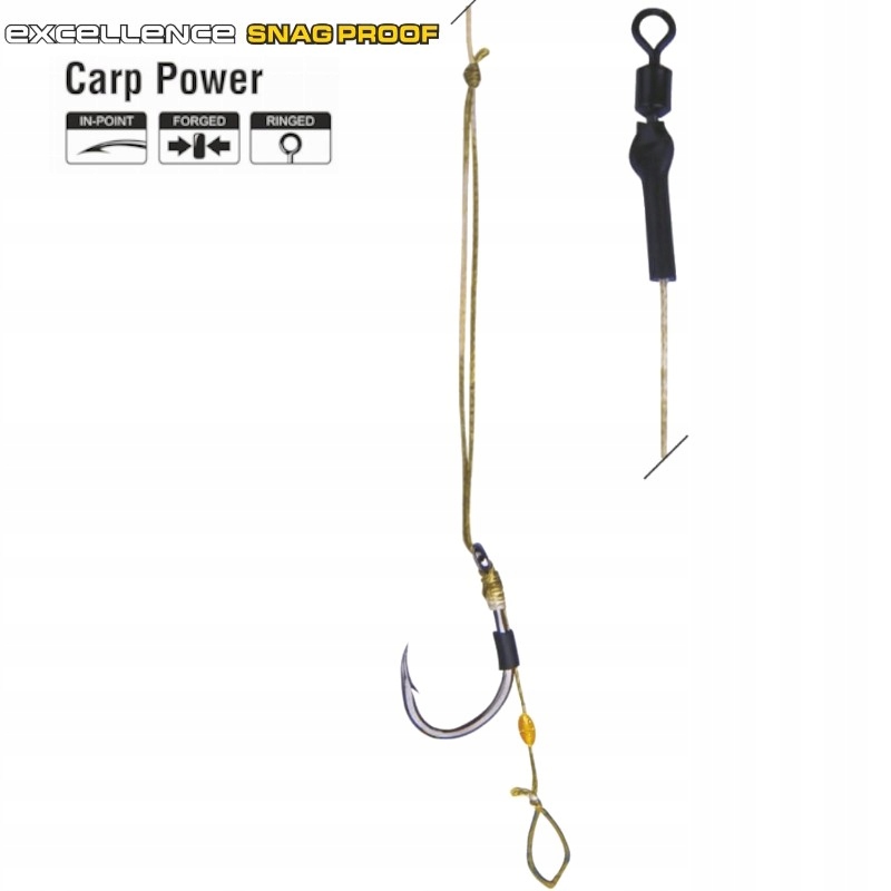 Traper Gotowy Przypon Karpiowy Z Włosem Do Kulki Classic Rig Nr 4 25lb 2szt
